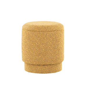 English Elm Ottoman Set Nesting Storage Cubes Upholstered in Rich Fabric for Modern Living Spaces Yellow B202P471504