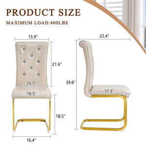 English Elm Set of 2 Glam Faux Alligator Pvc Dining Chairs with Crystal Buckle Bow Legs Beige W3875P371038