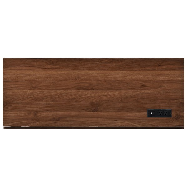 English Elm K&K 55.5" Farmhouse Kitchen Island with Sliding Barn Door, Drop Leaf, Charging Station, Wheels White N707P288229W