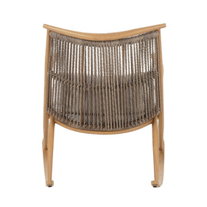 English Elm Coordinated Outdoor Rocking Chair and Acacia Concrete Table Set for Patio Use N769P289096T_70618.00LGRY
