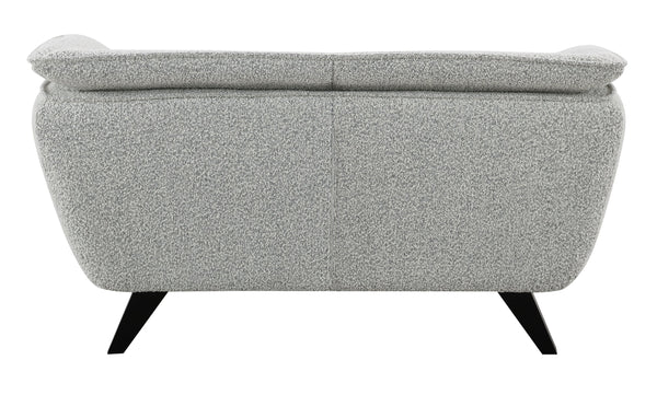 English Elm Nayeli Light Gray Boucle Loveseat with Pocket Coil Seats, Wooden Frame & Elegant Legs, 220lb/seat B2726P265302