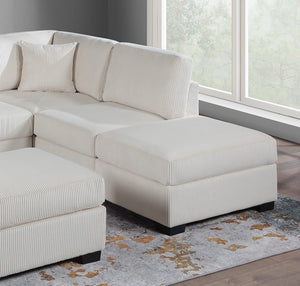 English Elm Contemporary 3-Piece Sectional Sofa Set in Ash Black Corduroy with RAF/LAF Chaise, Tufted Seats, Pillows - Stylish Low-Profile Design Beige 34 L x 26 W x 45 H B011S01768