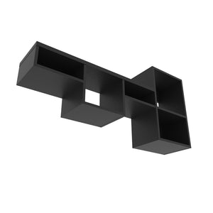 English Elm Wall Shelf Kiowa Black – Sleek Engineered Wood Wall-Mounted Office Organizer for Books & Décor (36.6") B092P238739