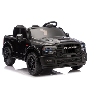 English Elm 24v Licensed Dodge Ram 2500 Kids Ride on Truck with Remote and 4-wheel Suspension W1578P305880