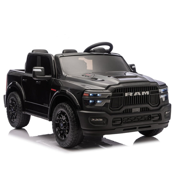 English Elm 24v Licensed Dodge Ram 2500 Kids Ride on Truck with Remote and 4-wheel Suspension W1578P305880