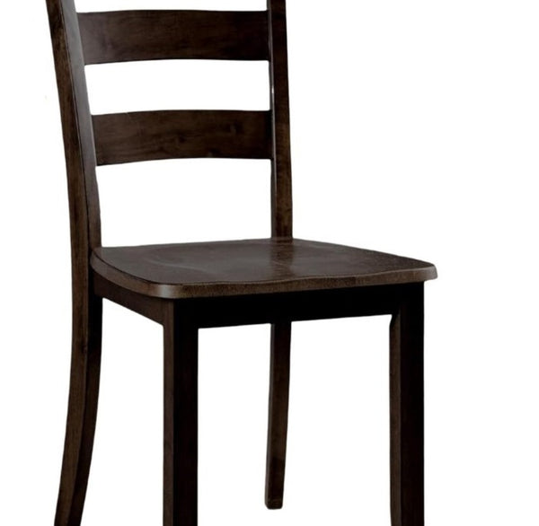 English Elm Transitional Counter Height 3pc Dining Set with USB Charging, Storage Shelves & Padded Seats Espresso 42 L x 41 W x 13 H B2741P381487