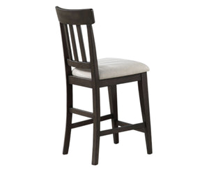 English Elm Steve Silver - Napa 7-Piece Counter Height Dining Set in Dusky Cedar Finish with Plank Top, Double Pedestal Base B081S00194