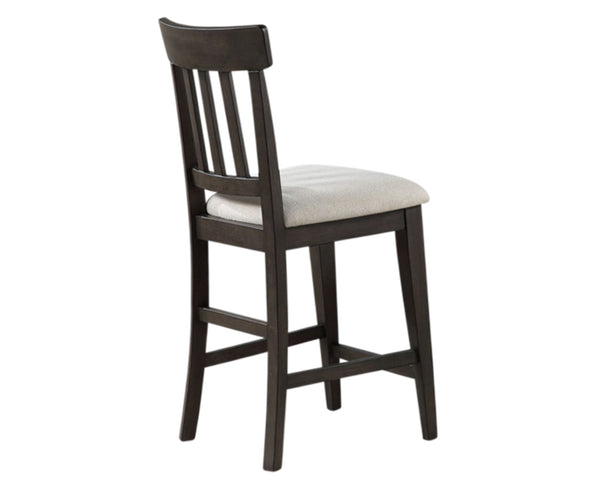 English Elm Steve Silver - Napa 7-Piece Counter Height Dining Set in Dusky Cedar Finish with Plank Top, Double Pedestal Base B081S00194