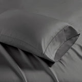 Madison Park 1500 Thread Count Casual Cotton Blend 4 PC Sheet Set MP20-6405 Charcoal