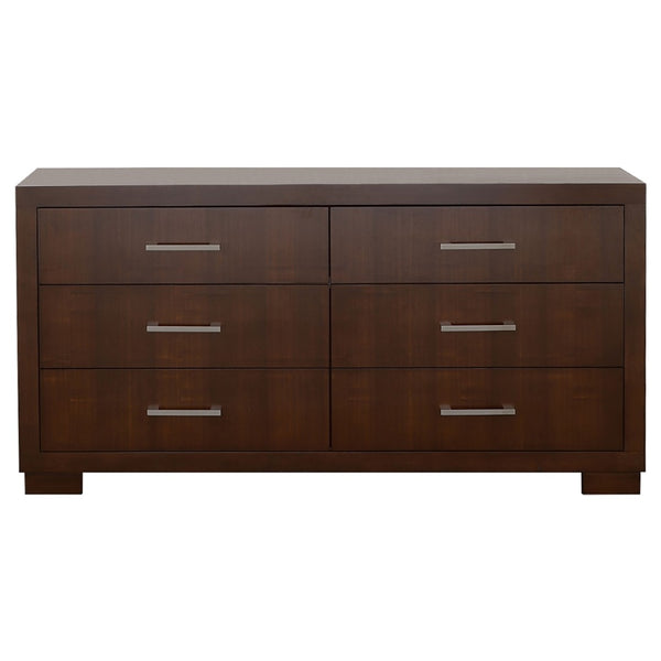 English Elm Piero Wire-brushed Oak Veneer Queen Bedroom Set with Louvered Panels Coastal Style B062S00739