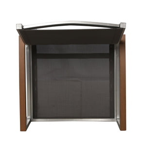 English Elm Luton Outdoor Aluminum Dining Chair with Mesh Seat and Faux Wood Armrests 62760.00