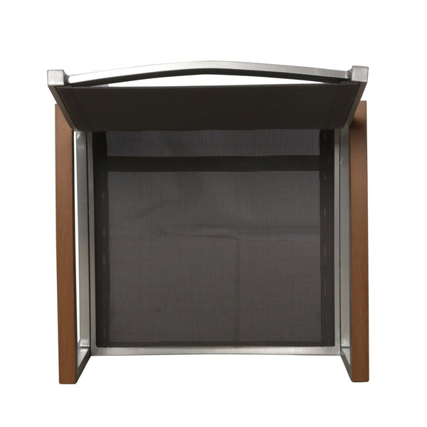 English Elm Luton Outdoor Aluminum Dining Chair with Mesh Seat and Faux Wood Armrests 62760.00