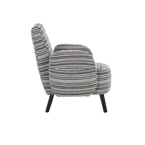 English Elm Modern Bouclé Armchair with High-Density Foam, Side Pocket & Solid Wood Legs for Cozy Reading Spots Dark Gray W395P376572