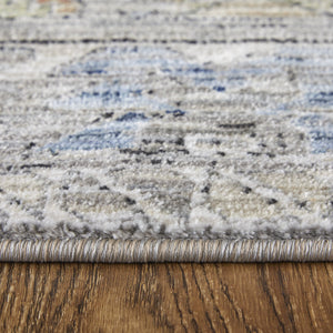 Feizy Rugs Melrose Transitional Area Rug - Durable, Stain-resistant Elegance In Serene Blues & Earthy Taupes Gray,Red,Blue Polypropylene,Polyester,Viscose Mel39p0fivymltp00