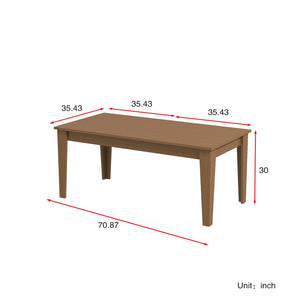 English Elm Dining Table Extendable Woodgrain Melamine Top Seats up to Ten Open Plan Kitchen Oak W331S00207
