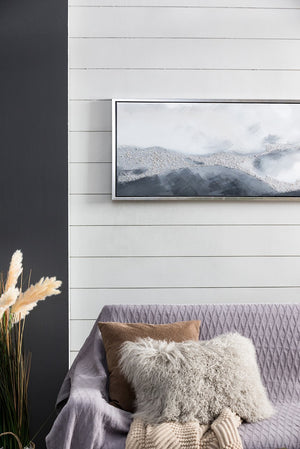 English Elm 70.9X19.7" 'See The Vision' Hand-Painted Gray Landscape Wall Art For Calming Home Décor & Focal Point W2078P313338