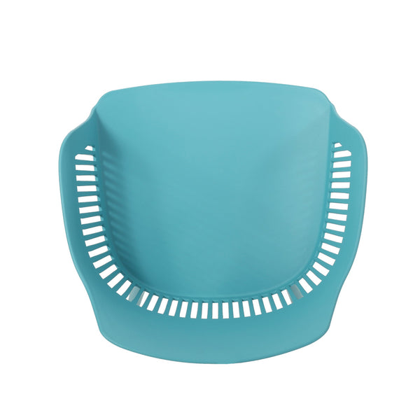 English Elm Christopher Knight Home® - DAHLIA Weather-Resistant Outdoor Chair with Durable Polypropylene Frame, Modern Minimalist Design Teal 26.7 L x 23.7 W x 22.2 H 68374.00T