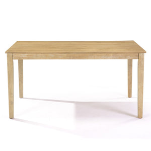 English Elm Farmhouse Rubberwood Dining Table Seats Six with Veneer Top for Rustic Kitchens W2896P245742