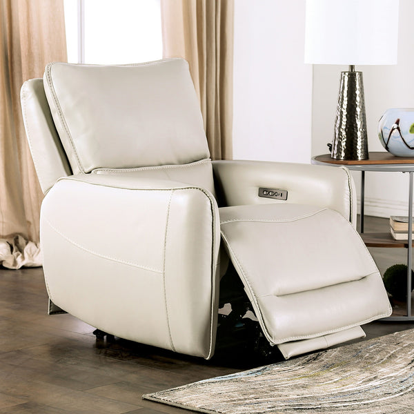 English Elm Transitional Multi-Function Glider Recliner with Channel Back, Cup Holders, Hidden Storage, Upholstered Comfort Beige 40 L x 34 W x 30 H B2741P387647