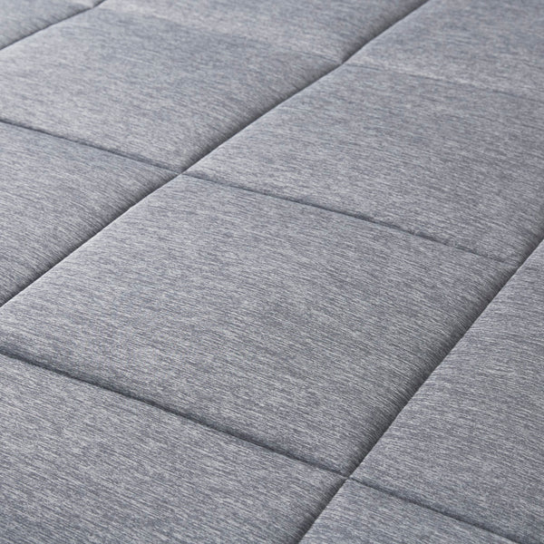 JLA Home Urban Habitat - Oversized Breathable Jersey Comforter with Hypoallergenic Down Alternative Fill for Deep Mattresses, OEKO-TEX Certified Grey UH10-2502