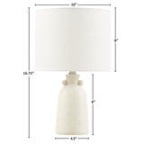 INK+IVY Alarid Casual 16" Ceramic Table Lamp II153-0156 Cream