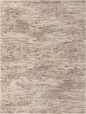 Unique Loom Oasis Water Machine Made Abstract Rug Brown, Beige/Ivory 8' 0" x 10' 0"