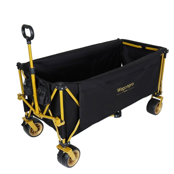 English Elm 67-1/2in Heavy Duty Beach Wagon All-terrain Wheels Foldable Tailgate 480lb Capacity W2932P349287