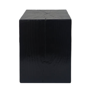English Elm Christopher Knight Home® - Retro Square-Column Side Table Set with Wood-Look MGO Finish, Stackable End Tables for Living Room Black N770S372B98B99B