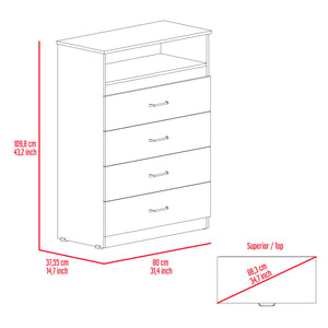 English Elm 2 Piece Bedroom Set Kairo & Capri Dressers Black - Durable Particle Board, Easy Interlock Assembly, Pre-Drilled Holes, Clear Guides B0200S00233