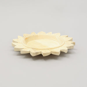 English Elm Handcrafted 13" Wooden Charger Plate - Rustic Eco-Friendly Tableware For Elegant Dining Experiences B346P321279