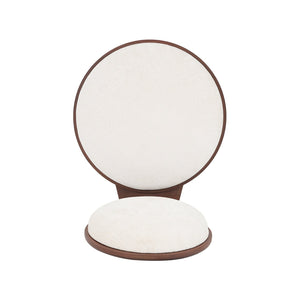 English Elm Christopher Knight Home® - Polyester Modern Fabric Dining Chair Set of 2 with Solid Wood Frame, Armless 3-Leg Design for Comfort Beige,Walnut N771P243027T