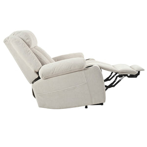 English Elm Power Lift Recliner Chair - Comfortable Fabric Seating With Remote, Cup Holders & Extended Footrest W1028S00042-GIGA