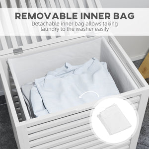 English Elm HOMCOM Slim Bathroom Storage Cabinet Narrow Freestanding Organizer with Drawers & Hidden Compartments White W2225P200755