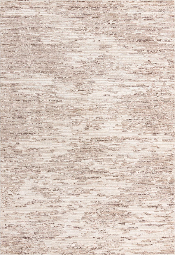 Unique Loom Oasis Water Machine Made Abstract Rug Brown, Beige/Ivory 10' 0" x 14' 0"