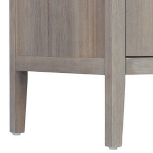 English Elm U_style Farmhouse Pine Veneer Buffet Cabinet with Double Doors for Kitchen or Entryway Gray N711P410389E