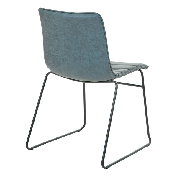 OSP Home Furnishings Halo Stacking Chair  - Set of 2 Navy