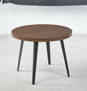 English Elm Extendable modern dining and office table with sturdy metal legs, MDF top, easy assembly, versatile design Walnut W234P288306