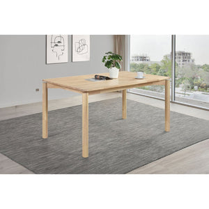 English Elm Perkins Sculptural Okume Veneer Dining Table with Tapered Legs for Family Gatherings White Washed B062P447981
