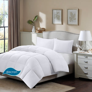 True North by Sleep Philosophy Northfield Casual Cotton Twill Stain Release Down Blend Comforter MP10-1249 White