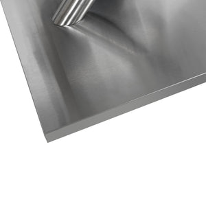 English Elm 47.25''-63'' Extendable White Gloss Dining Table for 4-6, High-Gloss MDF Top, Crossed Metal Base, 220lb Capacity W757P270706