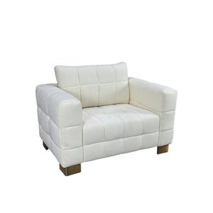English Elm Fx-p54-1s-be2 Plush Accent Chair with Gold Legs Mid-century Modern Living Room Seat Beige W576S00210