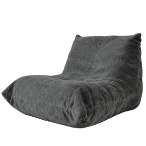 English Elm Ftmmc-huangse Chenille Bean Bag Chair Ergonomic Full Body Support Lounge Seat Warm Grey W3737P423389