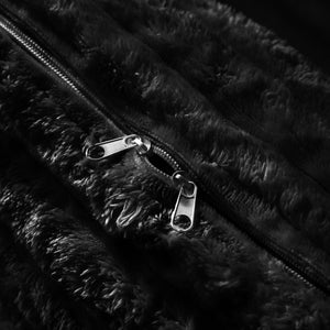 English Elm Plush Corduroy Ottoman with High-Density Sponge and Solid Wood Frame for Living Room & Office Seating Black W1885P346915