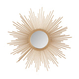 Madison Park Fiore  Sunburst Wall Decor Mirror 14.5"D MP160-0230 Gold