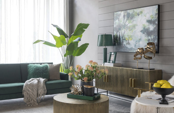 English Elm 14x14x27" Crocodile Textured Faux Leather Table Lamp — Elegant Accent Lighting for Living Room & Office W2078P324085