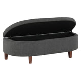 OSP Home Furnishings Jaycee Storage Bench Charcoal