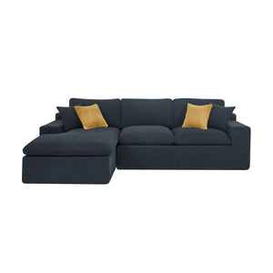 English Elm Cloud Sectional Sofa High Density Foam Deep Seat Modern Living Room Couch W5568S00003