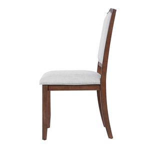 English Elm Farmhouse Upholstered Dining Chairs Set of 4 with High Back, Comfortable Modern Seating for Home Use Cherry N752P271803C