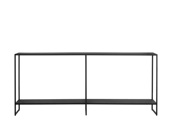 Sunpan Eiffel Console Table – Elegant Metal Design with Classic Style Perfect for Your Living Space Decor Matte Black