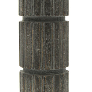 English Elm Decorative Wood Centerpiece Candle Holder – Artisan Carved Accent For Home Décor & Special Events B346P336813